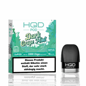 HQD Cirak 2 Pod – Dark Grape Mint Geschmack: Apfel 2er