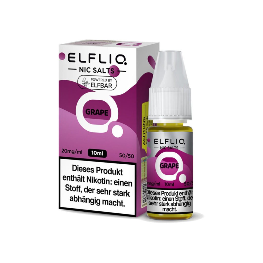 Elf Bar Elfliq Liquid – Grape 10mg Nikotin