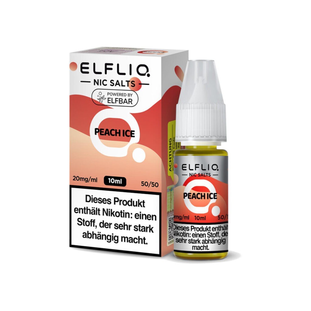 Elf Bar Elfliq Liquid – Peach Ice 10mg Nikotin