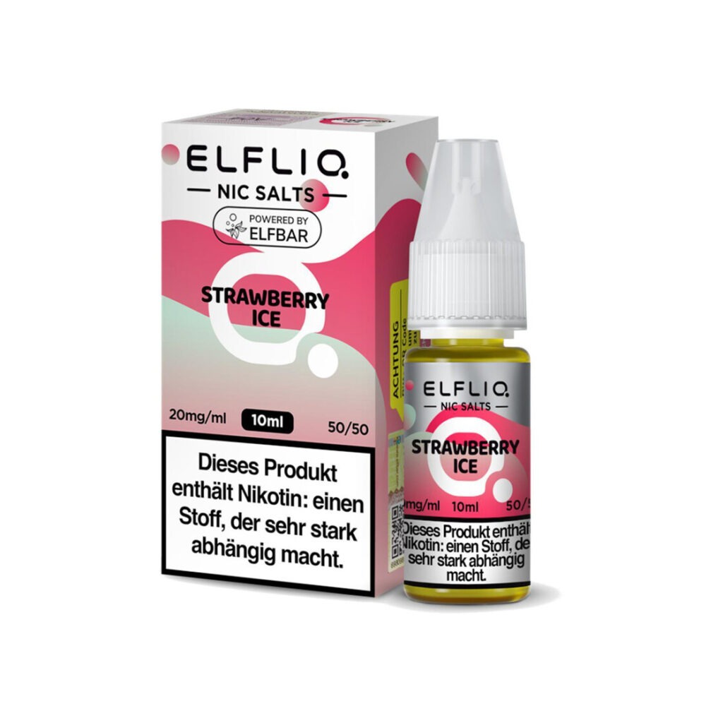Elf Bar Elfliq Liquid – Strawberry Ice 10mg Nikotin