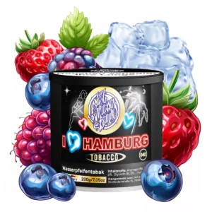 187 Tobacco Shisha Tabak 200g - I Love Hamburg